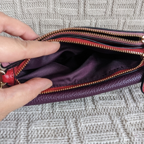 SOLD - Coach Small Triple Wristlet in Colorblock - EUC - Picture 3 of 15